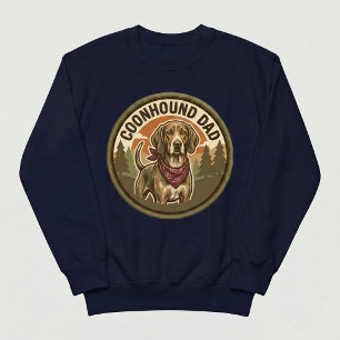Coonhound Pappa Crewneck   Hound Dog Pappa Present Lång Ärmad Tröja