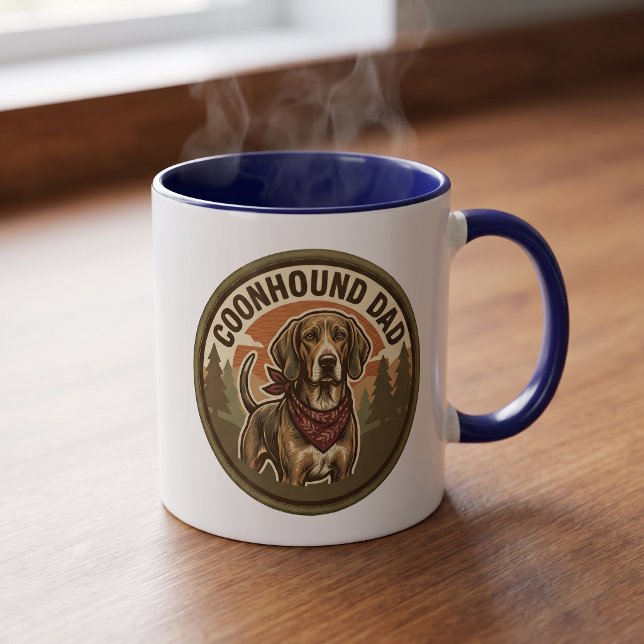 Coonhound Pappa Kaffemugge | Hound Dog Pappa Prese Mugg (Skapare uppladdad)