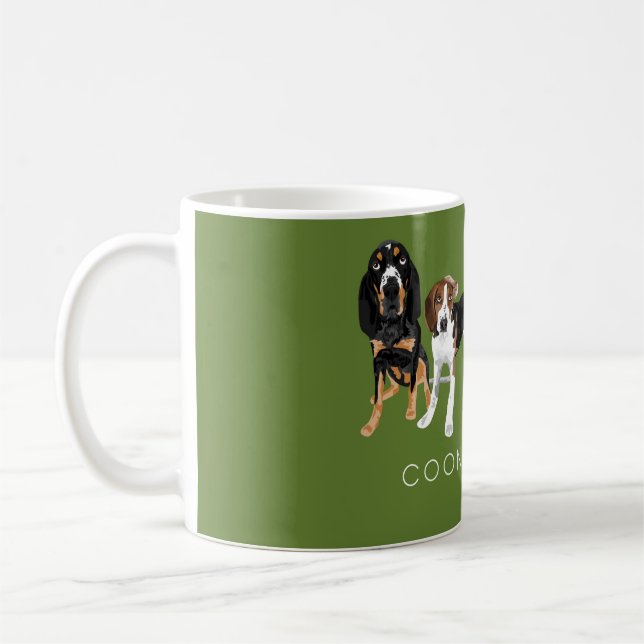 Coonhound Pappa mos Kaffemugg (Vänster)