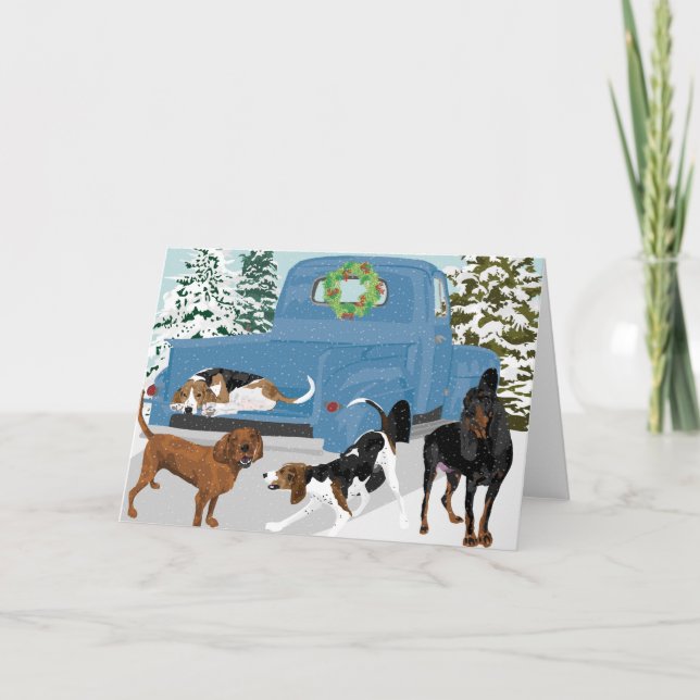 Coonhound Ride Kort (Framsida)