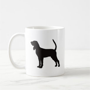Coonhound Silhouette Coffee Mugg