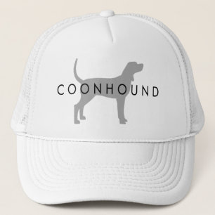 Coonhound (silvergrå färg med text) keps