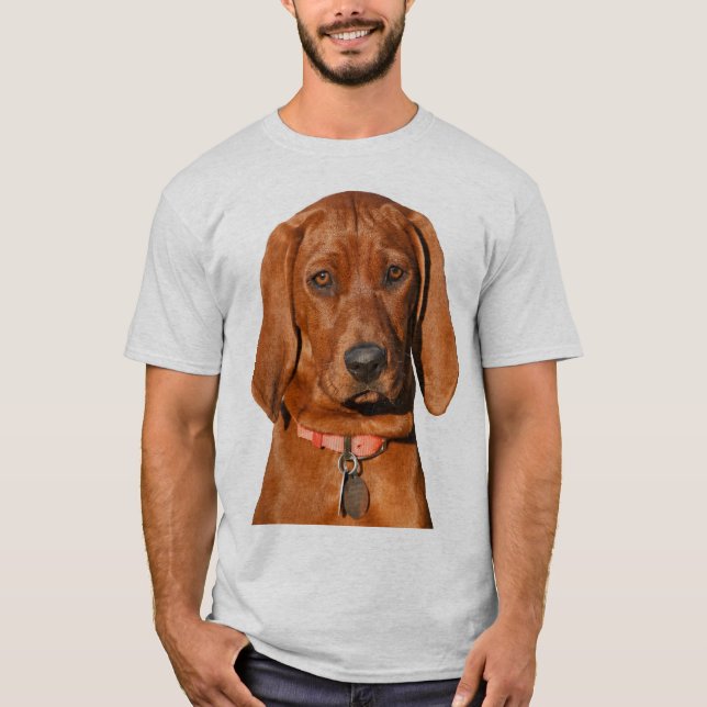 Coonhound-Valp med ben T Shirt (Framsida)