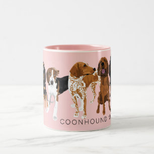 Coonhoundmammarosor Två-Tonad Mugg