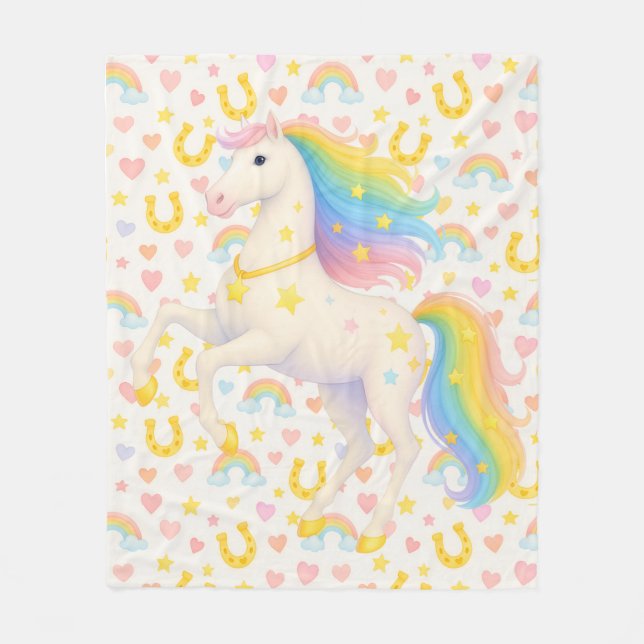 Cooper & Cody Best-Friend Horses Fleece Throw  (Framsidan)