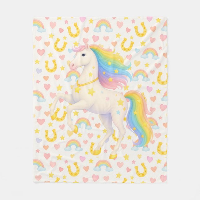 Cooper & Cody Best-Friend Horses Fleece Throw  (Framsidan)