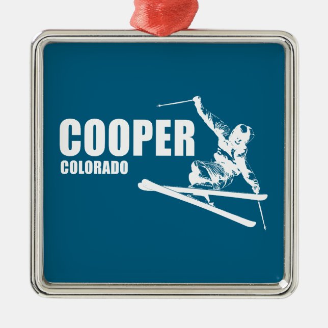 Cooper Colorado Skier Julgransprydnad Metall (Framsidan)