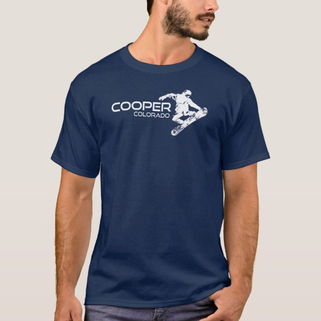 Cooper Colorado Snowboarder T Shirt (Framsida)