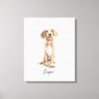 Cooper - Cute Puppy Illustration Canvastryck