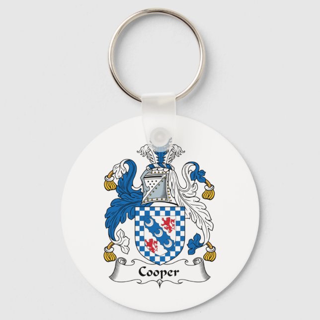 Cooper Family Crest Nyckelring (Framsida)