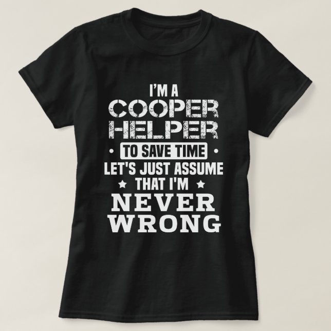 Cooper Helper T Shirt (Design framsida)