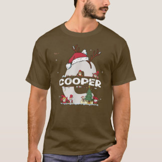 Cooper jul Shirt w Cooper Namn för roligt Xma T