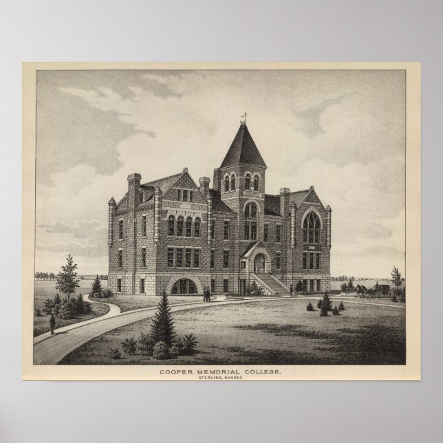 Cooper Memorial College, Sterling, Kansas Poster (Framsidan)
