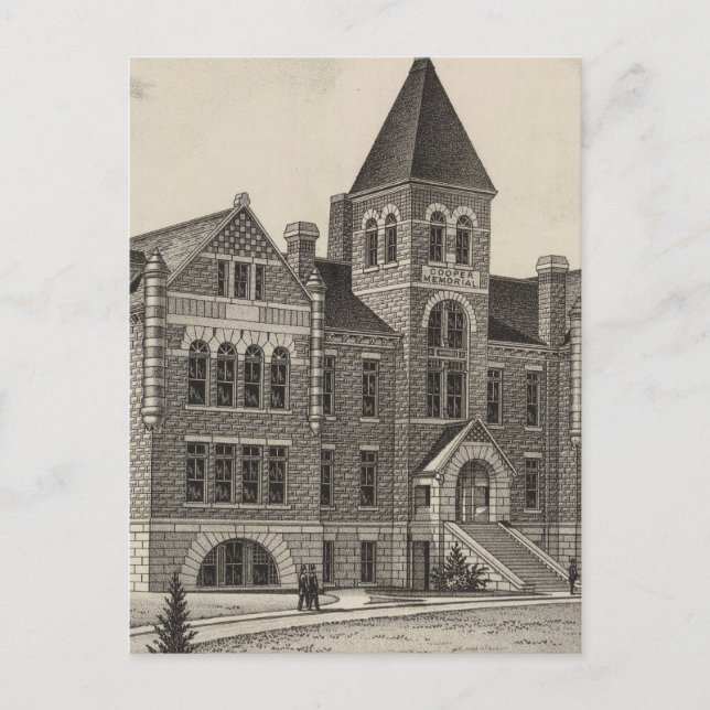 Cooper Memorial College, Sterling, Kansas Vykort (Framsida)