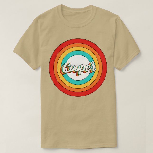 Cooper Namn Shirt Vintage Cooper Circle T (Design framsida)