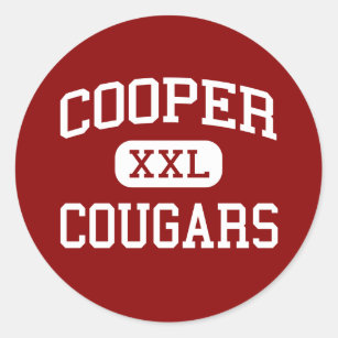 Cooper - pumor - högstadium - Abilene Texas Runt Klistermärke