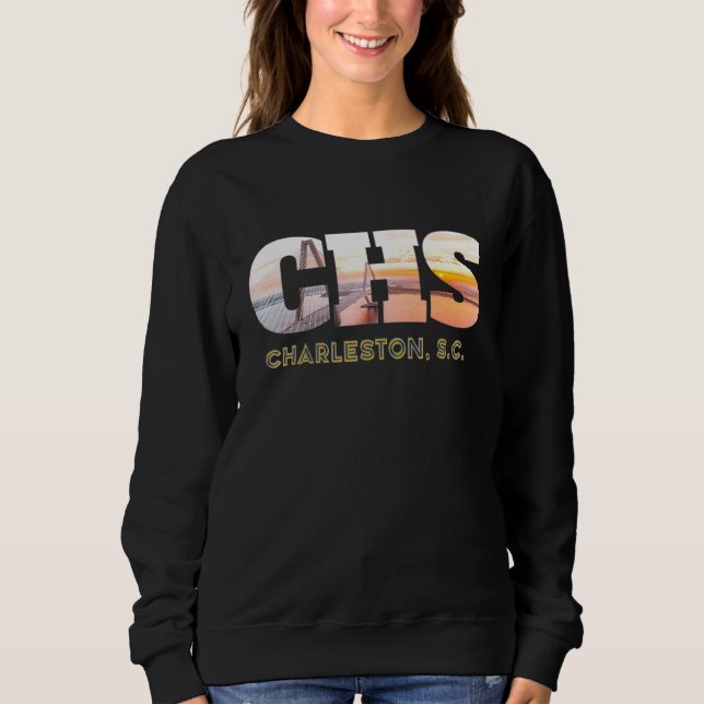 Cooper River Bridge Art Charleston South Carolina T Shirt (Framsida)