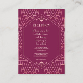 Cooper Ro Underbar Gatsby 1920-talet Bröllop Tilläggskort