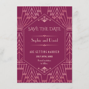 Cooper Rose Great Gatsby 1920-talet  Spara datum Inbjudningar
