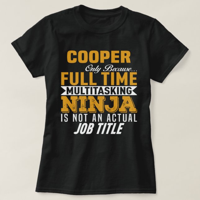 Cooper T Shirt (Design framsida)