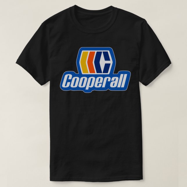 Cooperall Retro Ice Hockey Logotyp T Shirt (Design framsida)
