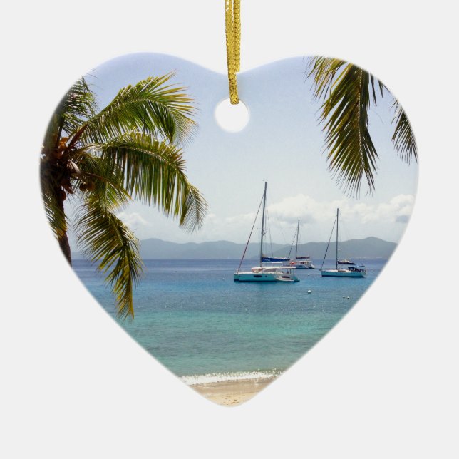 Cooperö British Virgin Islands Julgransprydnad Keramik (Framsidan)