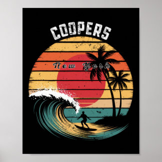 Coopers Beach New York Strand Surfing  Poster