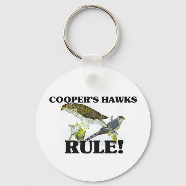 COOPERS HAWKS-regel! Nyckelring (Framsida)