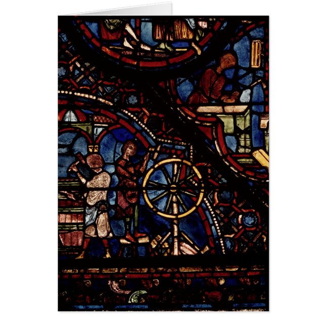 Coopers på arbete, från det Julian livet av St. Hälsningskort (Framsidan)