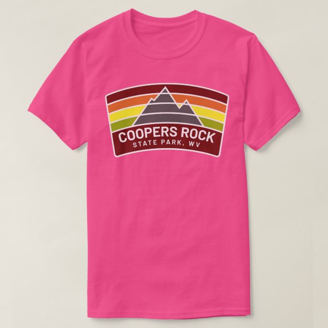Coopers Sten State Park Väster Virginia Mountains  T Shirt (Design framsida)