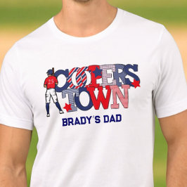 Cooperstown Basebollpappa / Personlig patriotisk T Shirt