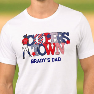 Cooperstown Basebollpappa / Personlig patriotisk T Shirt