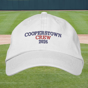 Cooperstown Crew År Broderad / Blå & Röd  Keps
