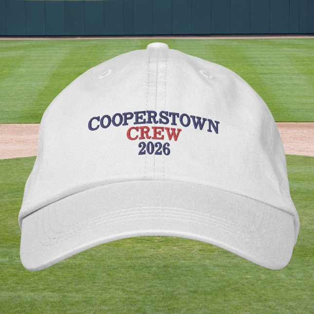 Cooperstown Crew Year Embroidered / Blue & Red  Broderad Keps (Skapare uppladdad)