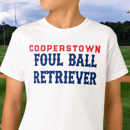 Cooperstown Foul Boll Retriever Syskon Baseball T Shirt