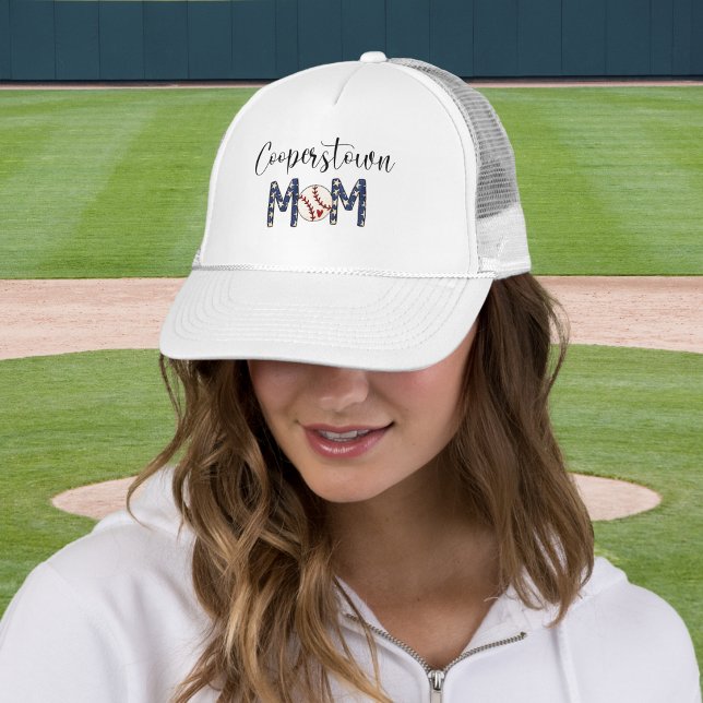 Cooperstown Mamma Baseball / Patriotisk Sportmamma Keps (Skapare uppladdad)