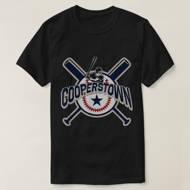 Cooperstown New York Baseball Game Family Vacacati T Shirt (Design framsida)