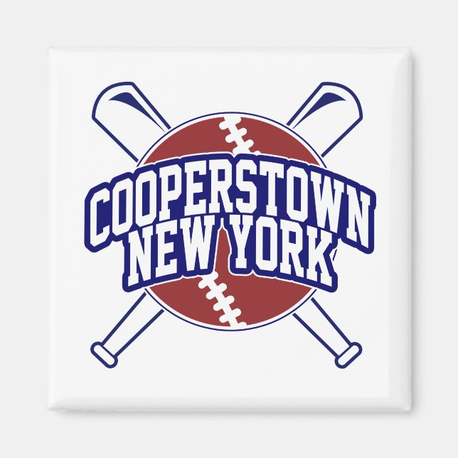 Cooperstown New York Baseball Magnet (Framsidan)
