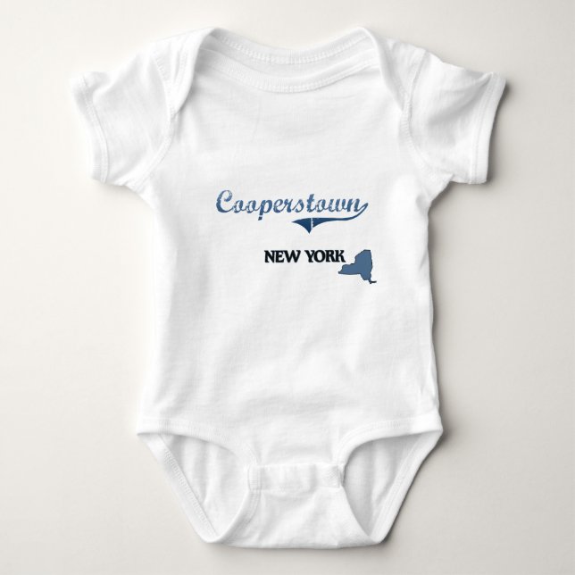 Cooperstown New York City klassiker Tee (Framsida)