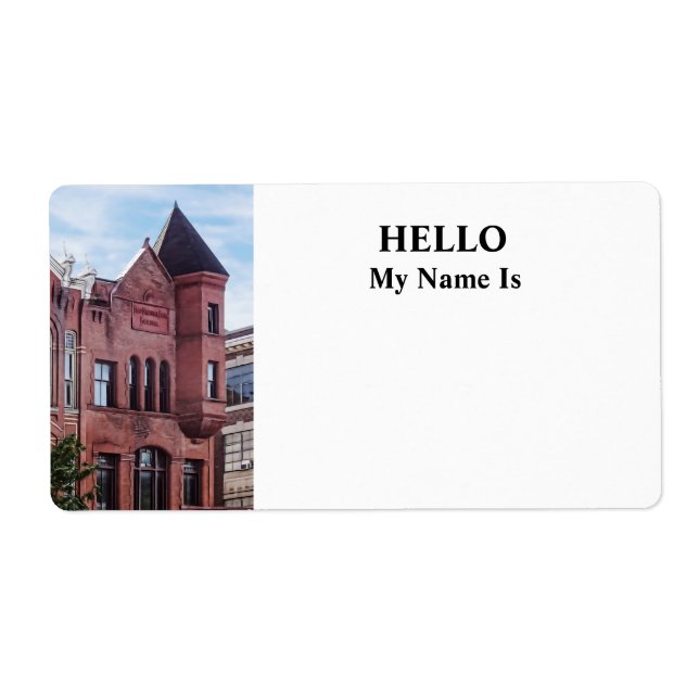 Cooperstown NY - First National Bank Byggnad Fraktsedel (Framsidan)