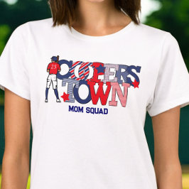 Cooperstown Patriotic Mamma Squad Baseball T Shirt