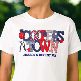 Cooperstown Patriotic Syskon Brother Baseball T Shirt