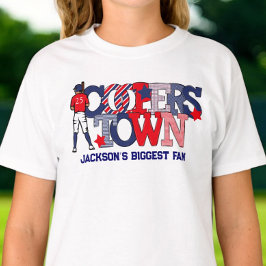 Cooperstown Sibling Största Fan / Anpassad Patriot T Shirt