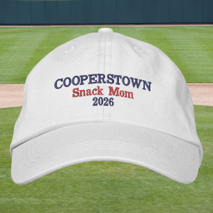 Cooperstown Snack Mamma Hatt   Rolig Baseball Mamm Broderad Keps