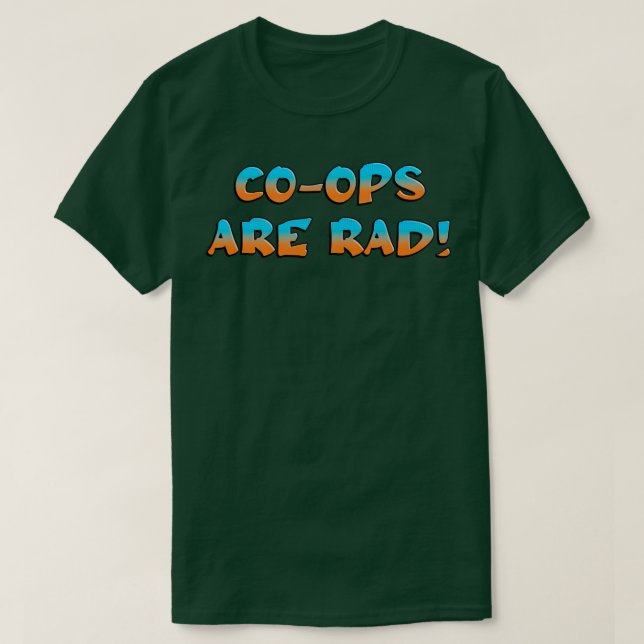 CoOps är Rad Worker Co Op T Shirt (Design framsida)