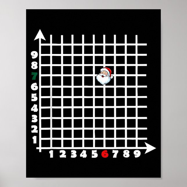 Coordinate (6,7) Funny Math Teacher 67 Math Christ Poster (Framsidan)