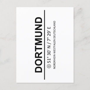 Coordinates Dortmund Vykort