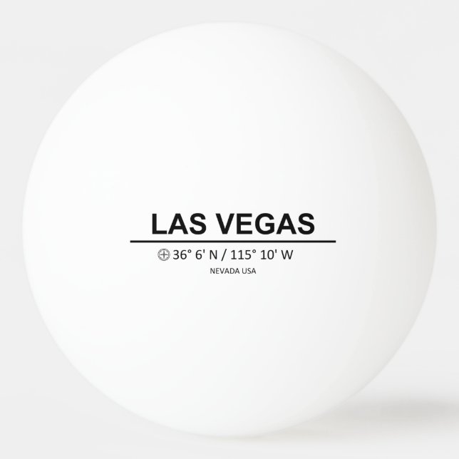 Coordinates Las Vegas Pingisboll (Framsidan)