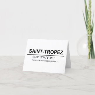 Coordinates Saint Tropez Tack Kort