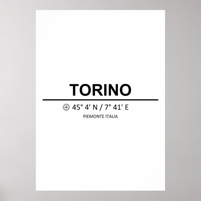 Coordinates Torino Poster (Framsidan)